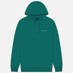 Мужская толстовка Lyle & Scott Loopback Embroidered Hoodie, цвет зелёный, размер S