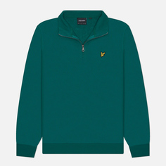 Мужская толстовка Lyle & Scott Loopback 1/4 Zip, цвет зелёный, размер S
