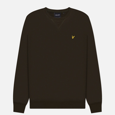 Мужская толстовка Lyle & Scott Crew Neck Regular Fit, цвет оливковый, размер S