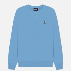 Мужская толстовка Lyle & Scott Crew Neck Regular Fit, цвет голубой, размер S