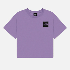Женская футболка The North Face Cropped Fine Crew Neck, цвет фиолетовый, размер XS