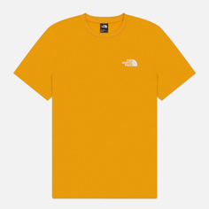 Мужская футболка The North Face Simple Dome Crew Neck, цвет жёлтый, размер S