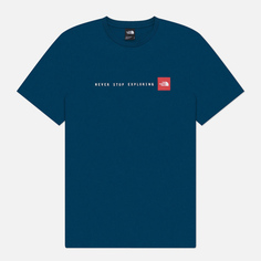 Мужская футболка The North Face Never Stop Exploring Crew Neck, цвет синий, размер S