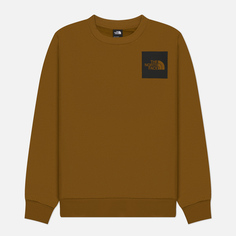 Мужская толстовка The North Face Fine Crew, цвет оливковый, размер S