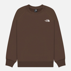 Мужская толстовка The North Face Raglan Redbox NSE Crew, цвет коричневый, размер S