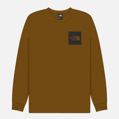 Мужской лонгслив The North Face Fine, цвет оливковый, размер S