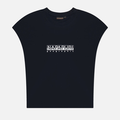 Женская футболка Napapijri Box Loose Sleeves, цвет чёрный, размер XS