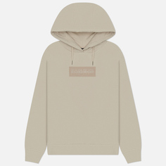 Женская толстовка Napapijri Suze Hoodie, цвет бежевый, размер XS