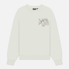 Женская толстовка Napapijri Rhin Crew Neck, цвет белый, размер XS