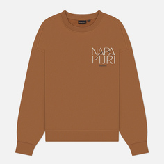 Женская толстовка Napapijri Rhin Crew Neck, цвет коричневый, размер XS