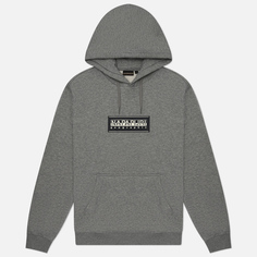 Мужская толстовка Napapijri Suze Hoodie, цвет серый, размер S
