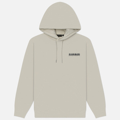 Мужская толстовка Napapijri Linth Hoodie, цвет белый, размер S