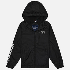 Женская куртка ветровка Reebok Windbreaker, цвет чёрный, размер S