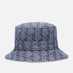 Панама Lacoste Reversible Signature Monogram Jacquard, цвет синий, размер M