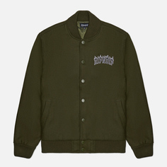 Мужская куртка бомбер RIPNDIP Inferno Varsity, цвет зелёный, размер S