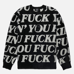 Мужской свитер RIPNDIP Fuckin Fuck Mohair, цвет чёрный, размер S