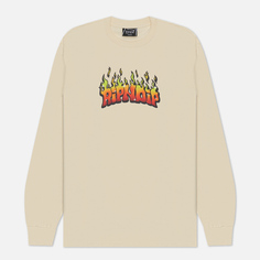 Мужской лонгслив RIPNDIP Scary Cute, цвет бежевый, размер S