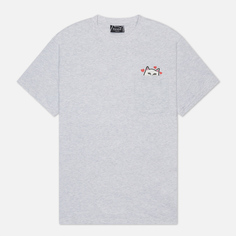 Мужская футболка RIPNDIP Nermal Loves Pocket, цвет серый, размер S