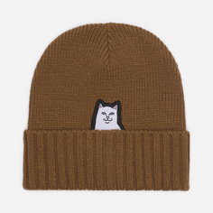 Шапка RIPNDIP Lord Nermal, цвет коричневый