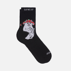 Носки RIPNDIP Lord Shroomy Mid, цвет чёрный, размер 40-46 EU