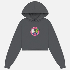 Женская толстовка RIPNDIP Love Is Ripndip Cropped Hoodie, цвет серый, размер XS