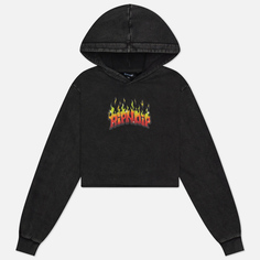 Женская толстовка RIPNDIP Scary Cute Cropped Hoodie, цвет чёрный, размер XS