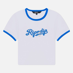 Женская футболка RIPNDIP Los Ripndip Cropped Ringer, цвет белый, размер XS