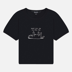 Женская футболка RIPNDIP Dont Call Me Cropped Baby, цвет чёрный, размер XS