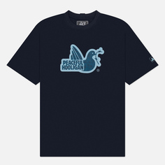 Мужская футболка Peaceful Hooligan Dpm Dove Logo, цвет синий, размер S