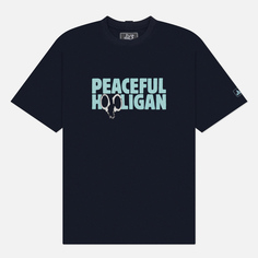 Мужская футболка Peaceful Hooligan Cuffs, цвет синий, размер S