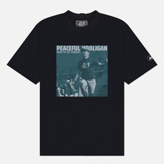 Мужская футболка Peaceful Hooligan Terrace Fanatic, цвет чёрный, размер S