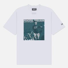 Мужская футболка Peaceful Hooligan Terrace Fanatic, цвет белый, размер S
