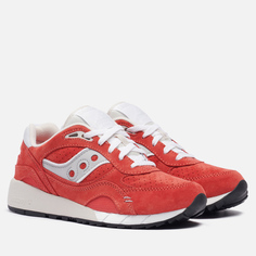 Мужские кроссовки Saucony Shadow 6000 Suede Premium, цвет красный, размер 40 EU