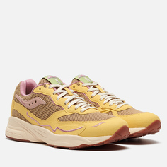 Мужские кроссовки Saucony 3D Grid Hurricane Mushroom, цвет жёлтый, размер 40 EU