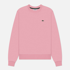 Женская толстовка Lacoste Relaxed Fit Fleece Crew Neck, цвет розовый, размер XS