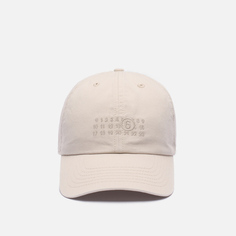 Кепка Maison Margiela MM6 Classic Embroidered Numeric, цвет бежевый, размер M