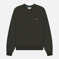 Мужская толстовка Lacoste Brushed Fleece Crew Neck, цвет оливковый, размер S