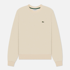 Мужская толстовка Lacoste Brushed Fleece Crew Neck, цвет бежевый, размер S