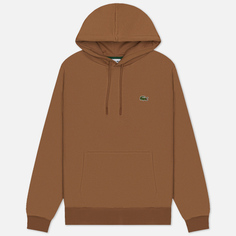 Мужская толстовка Lacoste Organic Cotton Hoodie, цвет коричневый, размер S