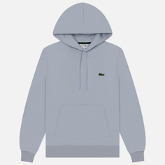 Мужская толстовка Lacoste Organic Cotton Hoodie Classic Fit, цвет голубой, размер S