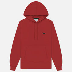 Мужская толстовка Lacoste Organic Cotton Hoodie Classic Fit, цвет красный, размер S