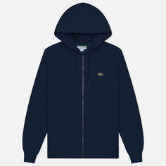 Мужская толстовка Lacoste Organic Cotton Full Zip Hoodie, цвет синий, размер S