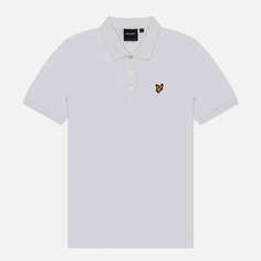 Мужское поло Lyle & Scott Slub Regular Fit, цвет белый, размер S