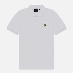 Мужское поло Lyle & Scott Plain Regular Fit, цвет белый, размер S