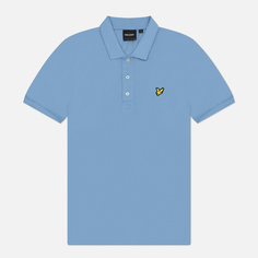 Мужское поло Lyle & Scott Plain Regular Fit, цвет голубой, размер S