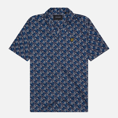 Мужская рубашка Lyle & Scott Floral Print Resort, цвет синий, размер S