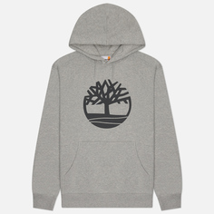 Мужская толстовка Timberland Kennebec River Tree Logo Hoodie, цвет серый, размер S