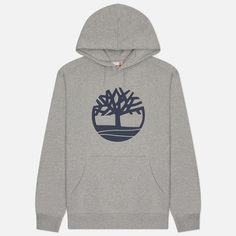 Мужская толстовка Timberland Kennebec River Tree Logo Hoodie, цвет серый, размер L