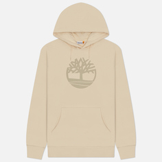 Мужская толстовка Timberland Kennebec River Tree Logo Hoodie, цвет бежевый, размер S