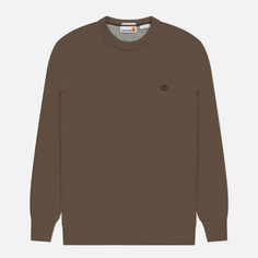 Мужской свитер Timberland Williams River Cotton YD Crew, цвет коричневый, размер S